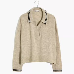 Madewell Tipped Davie Polo Sweater